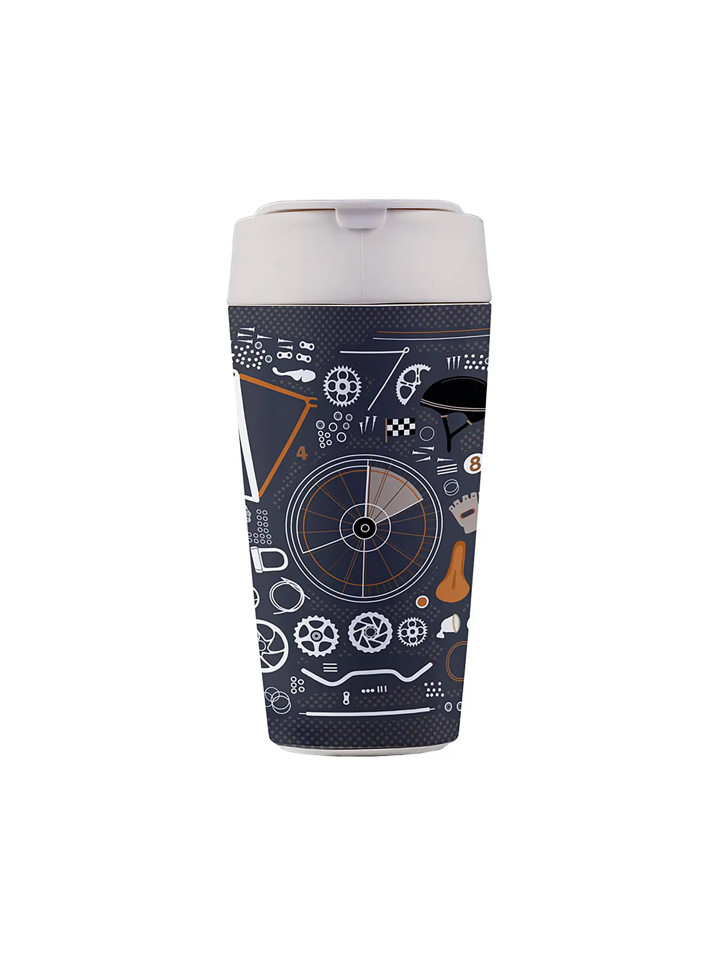 CHIC.MIC | Becher bioloco plant deluxe cup 420ml Abstract Pattern | bunt